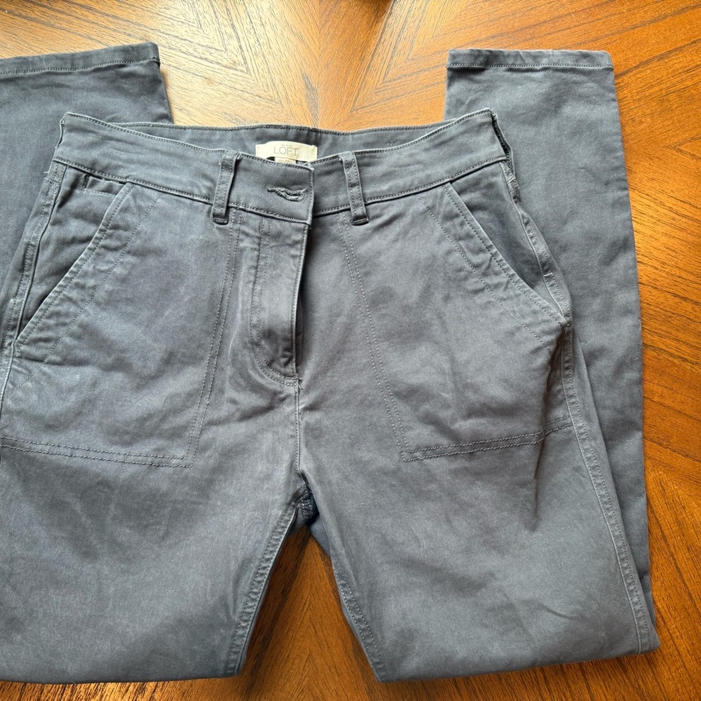 Loft Coastal Gray Pants 8p